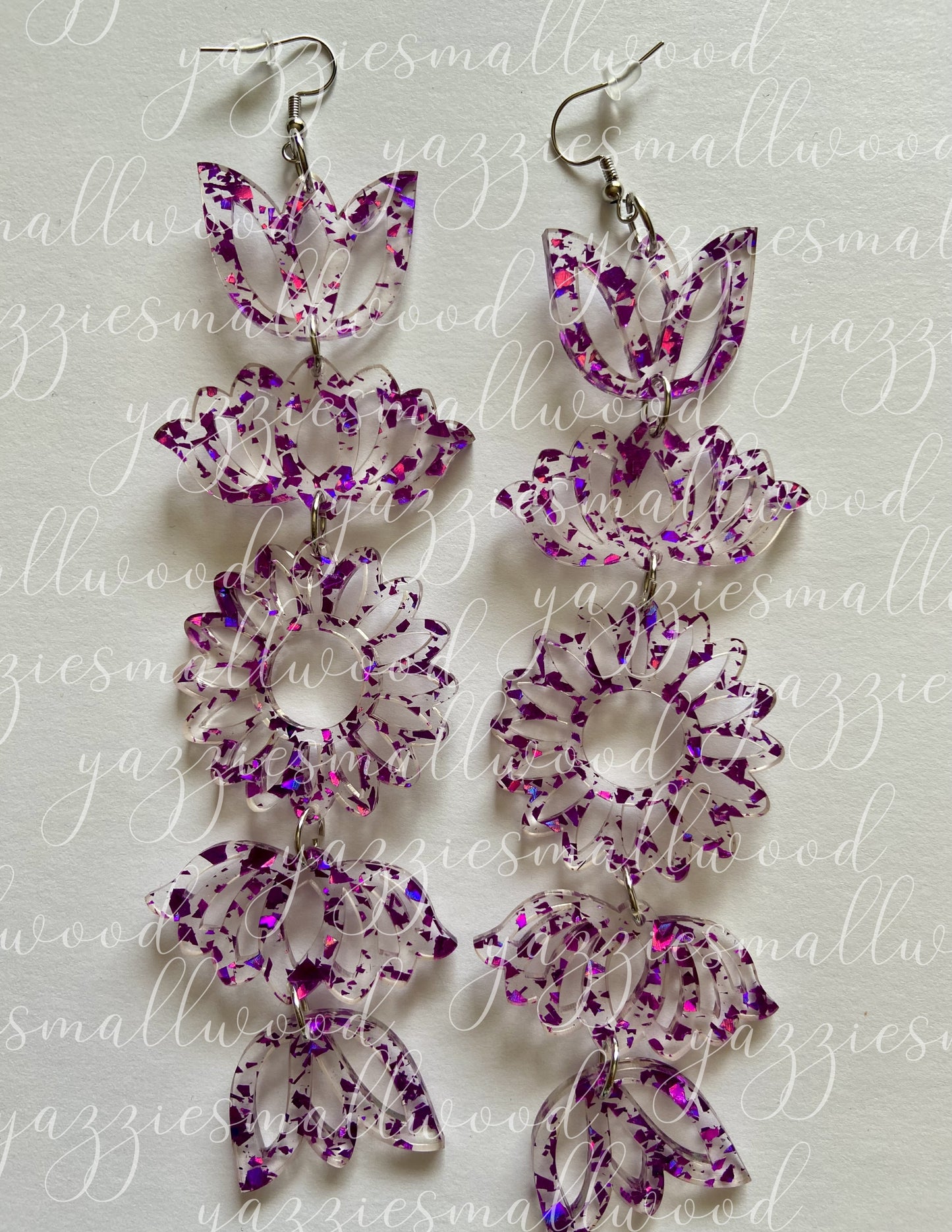 Tulip Lotus Sunflower XL earrings