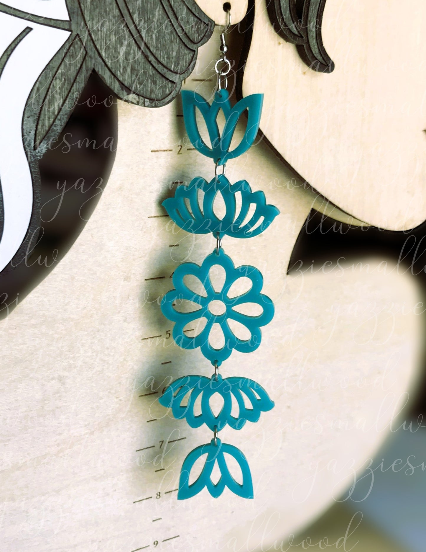 Tulip Lotus Daisy Powwow XL earrings