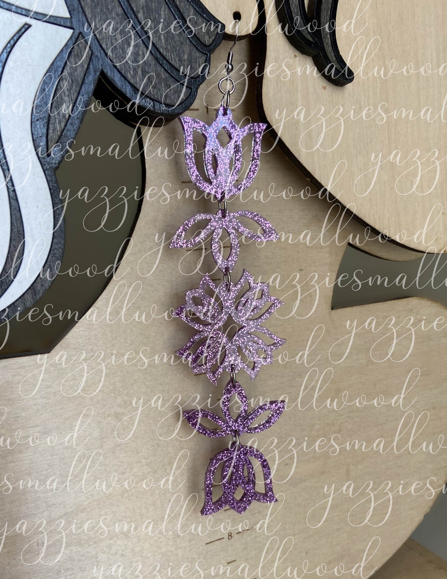 Tulip Floral Powwow XL earrings