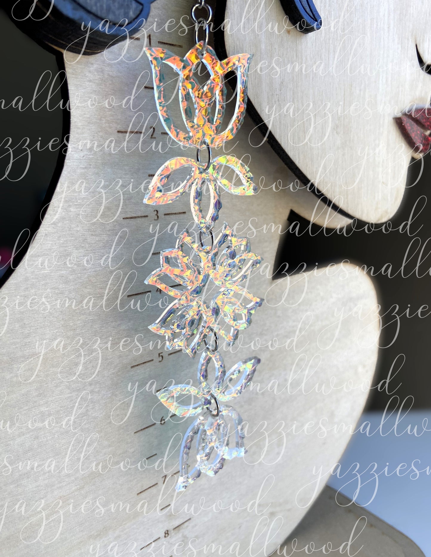 Tulip Floral Powwow XL earrings