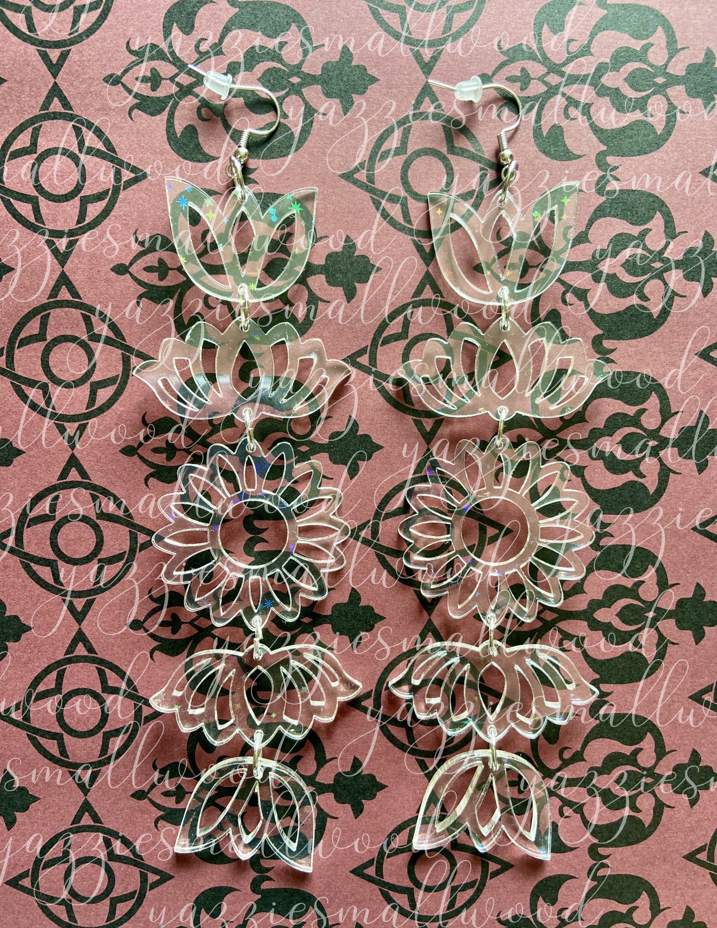 Tulip Lotus Sunflower XL earrings