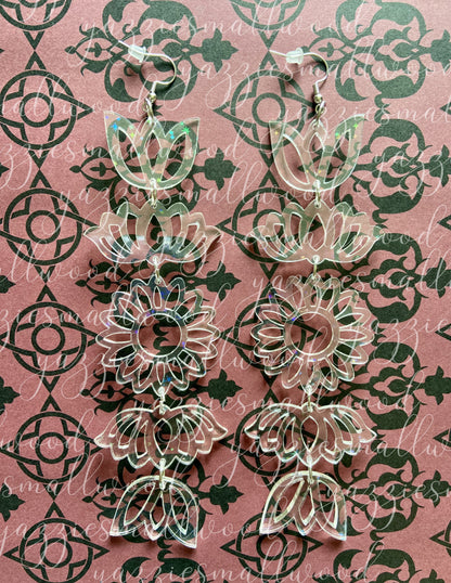 Tulip Lotus Sunflower XL earrings