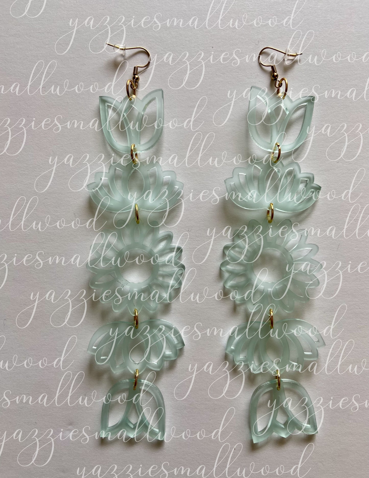 Tulip Lotus Sunflower XL earrings