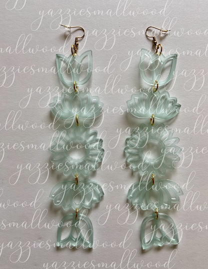 Tulip Lotus Sunflower XL earrings