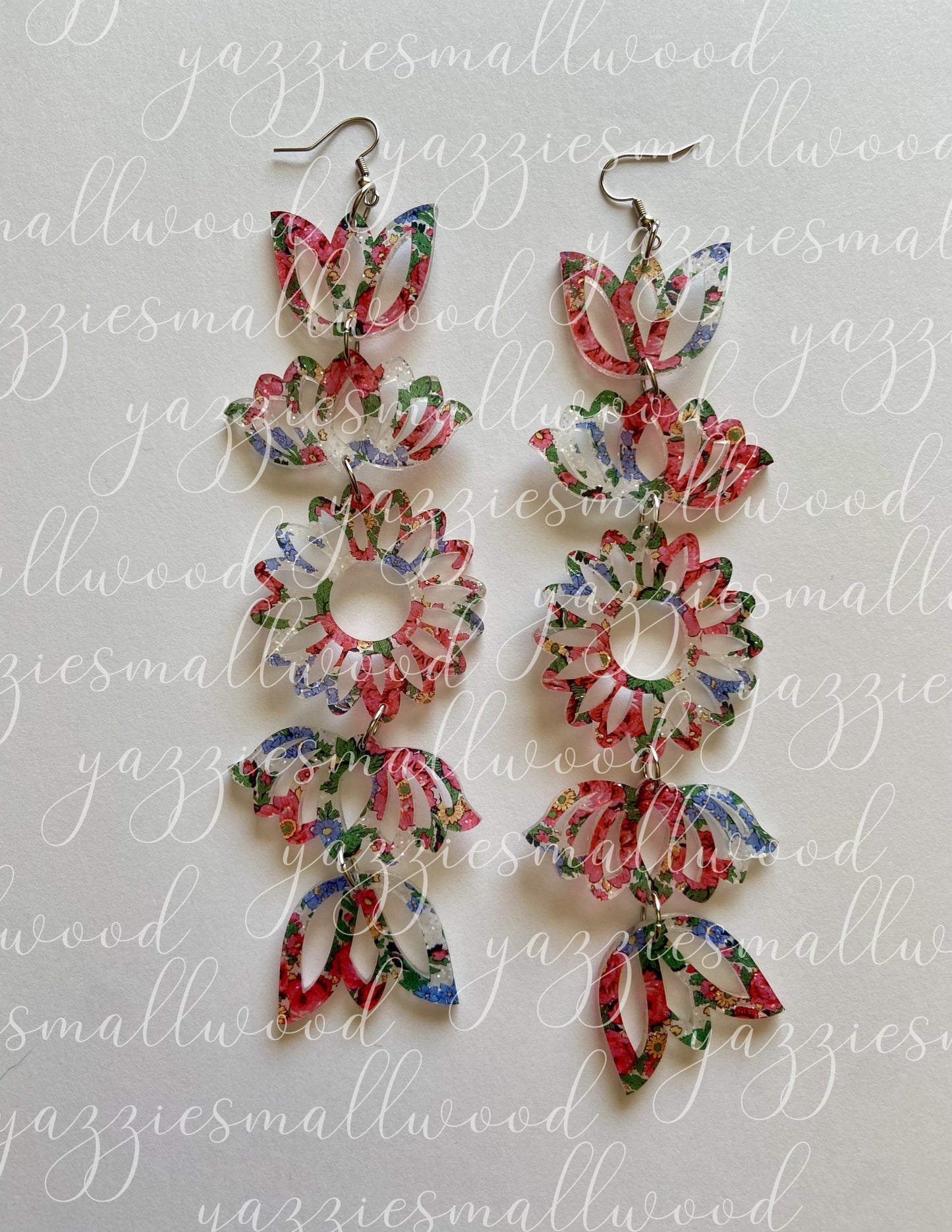 Tulip Lotus Sunflower XL earrings