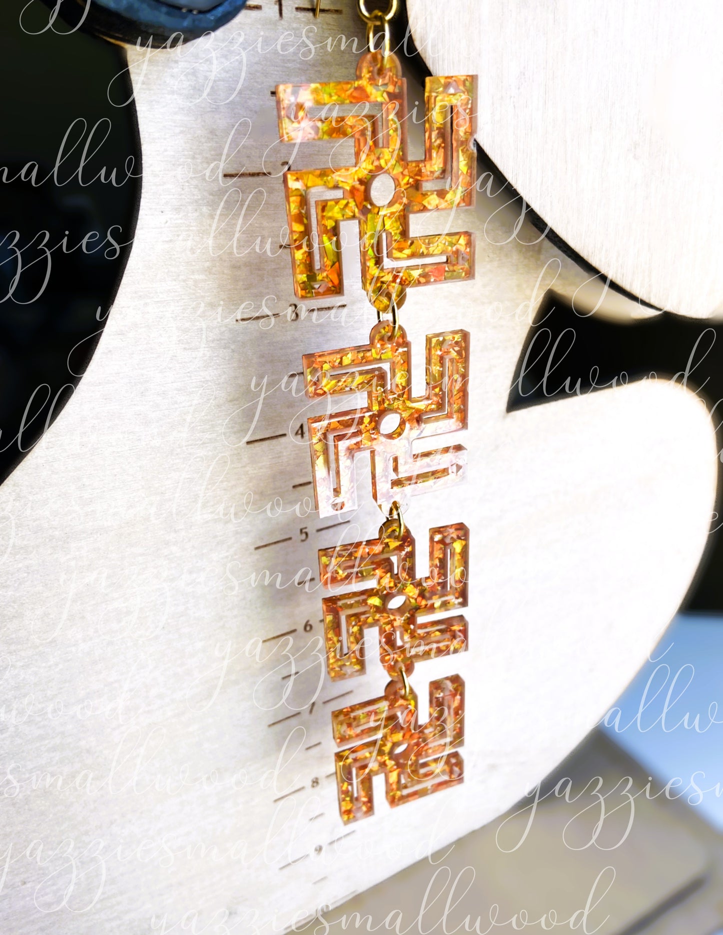 Navajo Whirling Log XL earrings