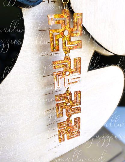 Navajo Whirling Log XL earrings