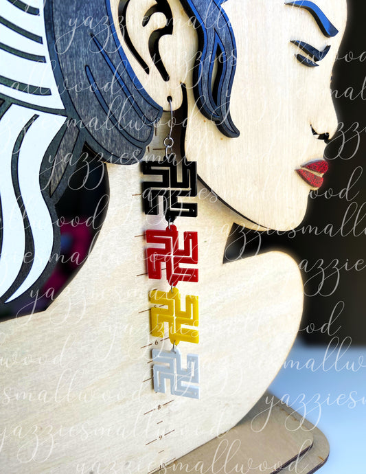 Navajo Whirling Log XL earrings