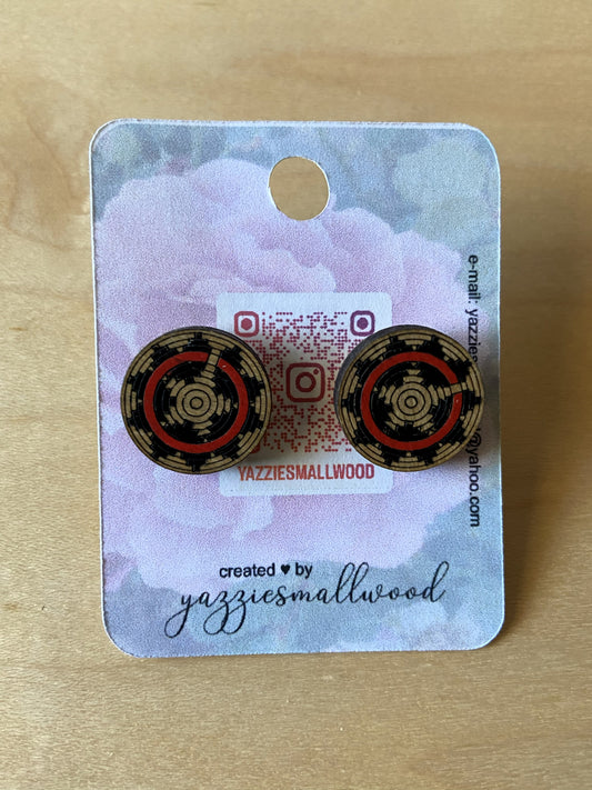 Navajo ceremonial basket wood stud