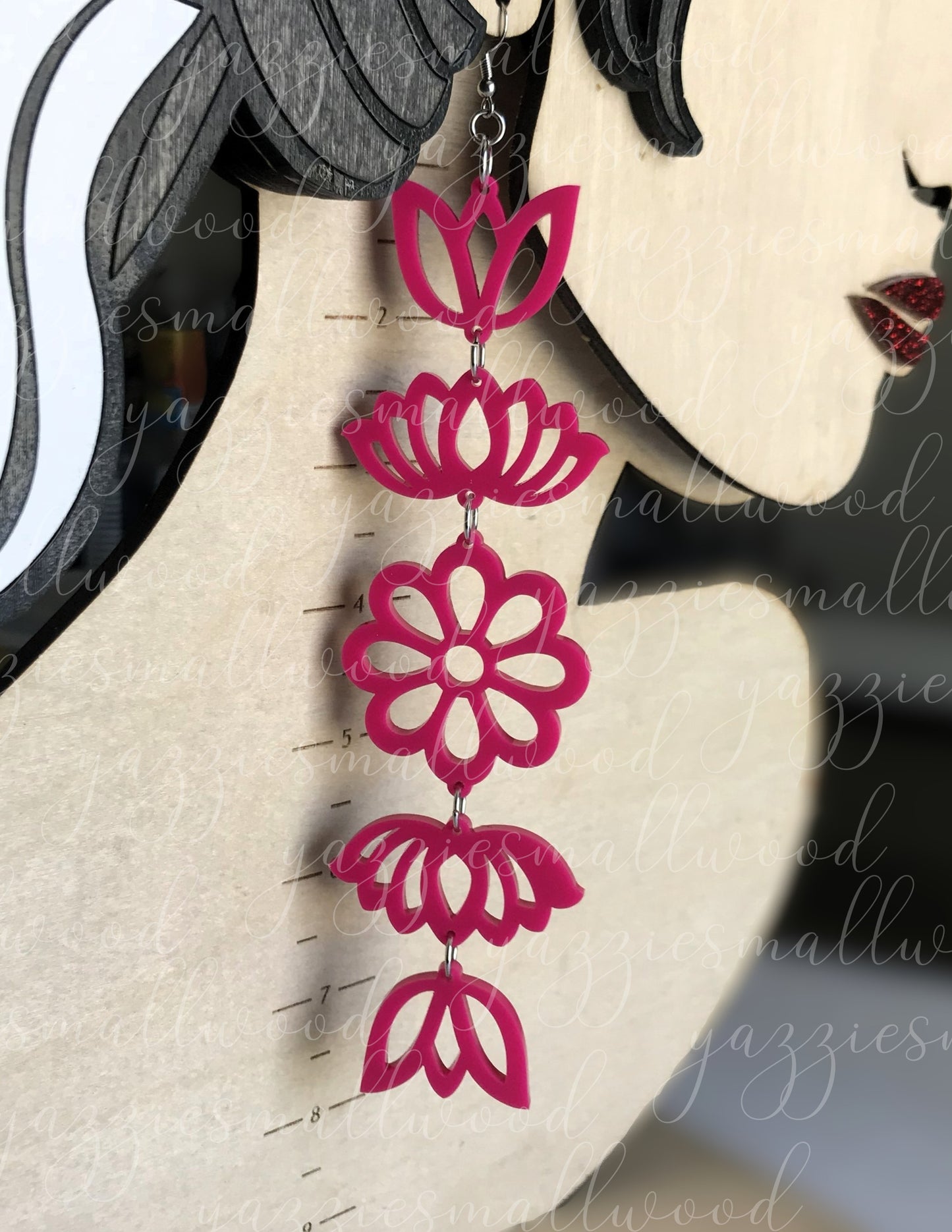 Tulip Lotus Daisy Powwow XL earrings