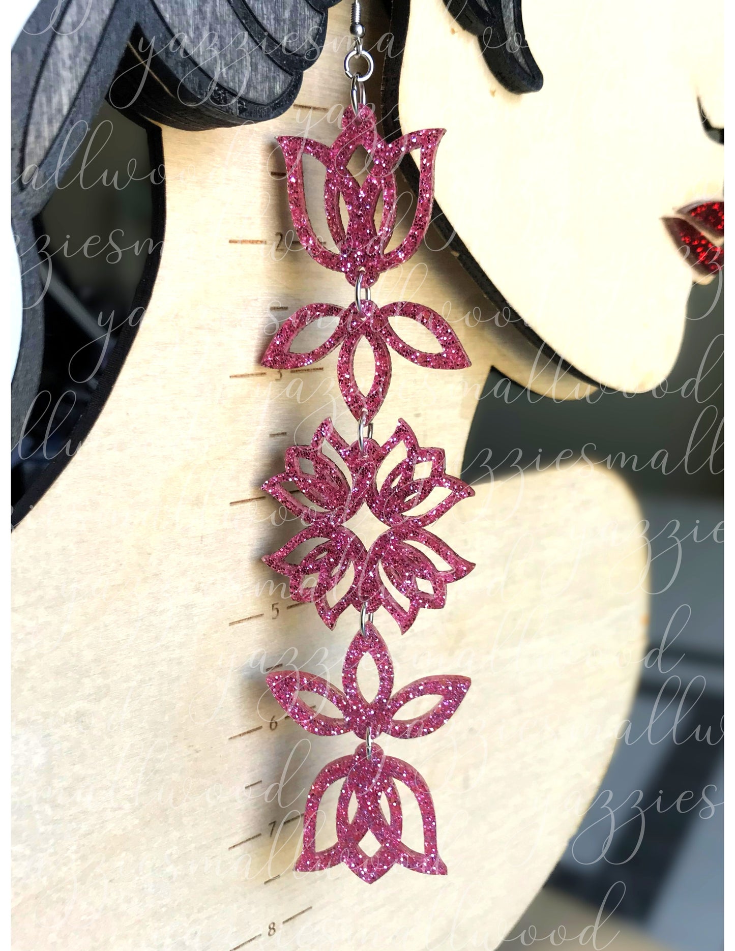 Tulip Floral Powwow XL earrings