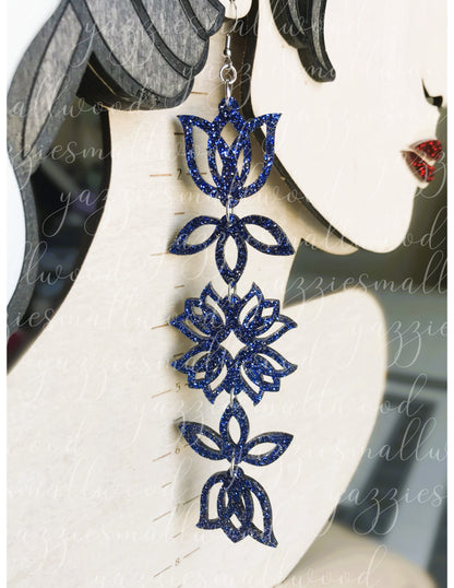 Tulip Floral Powwow XL earrings