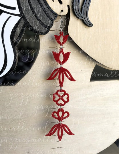 Whimsical Florals XL earrings