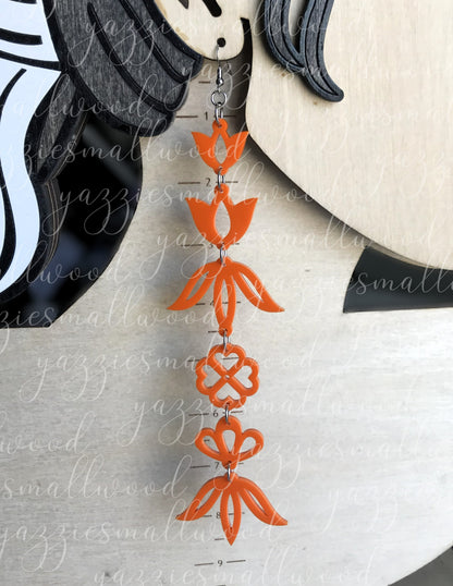 Whimsical Florals XL earrings