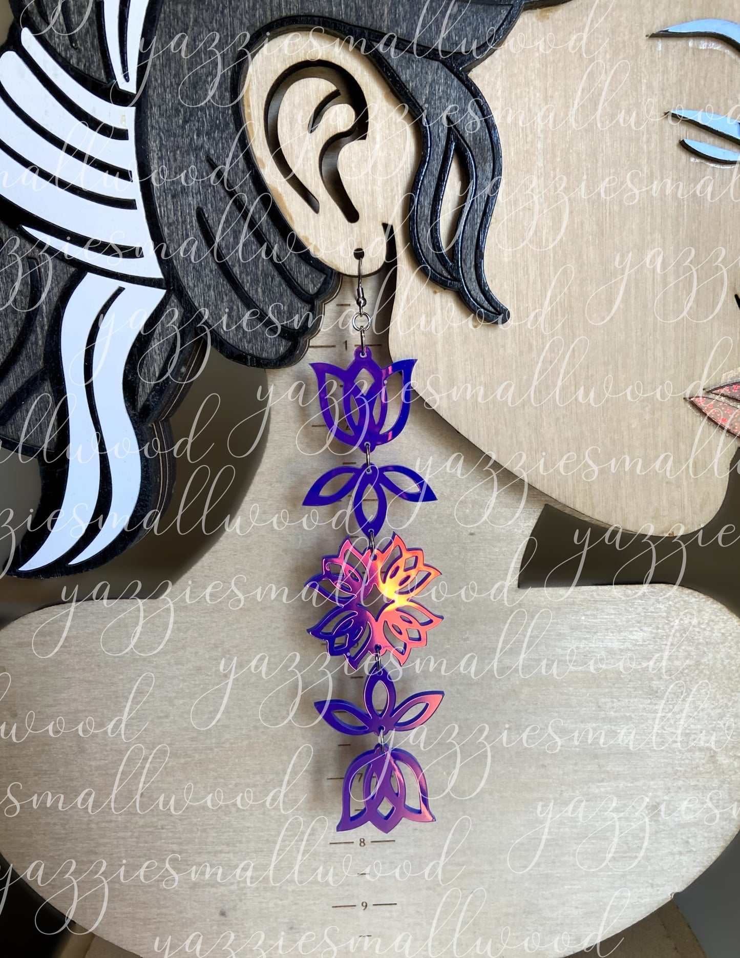 Tulip Floral Powwow XL earrings