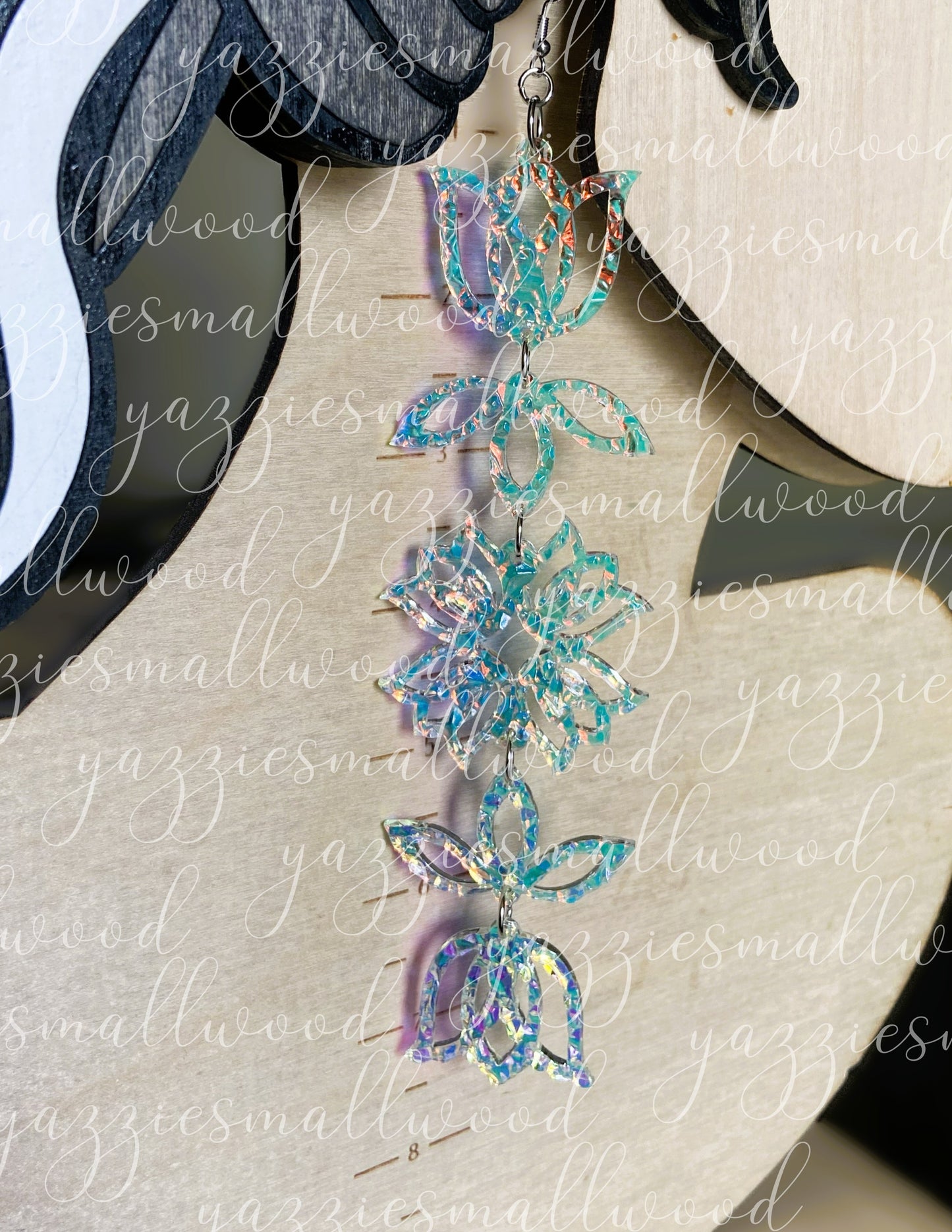 Tulip Floral Powwow XL earrings