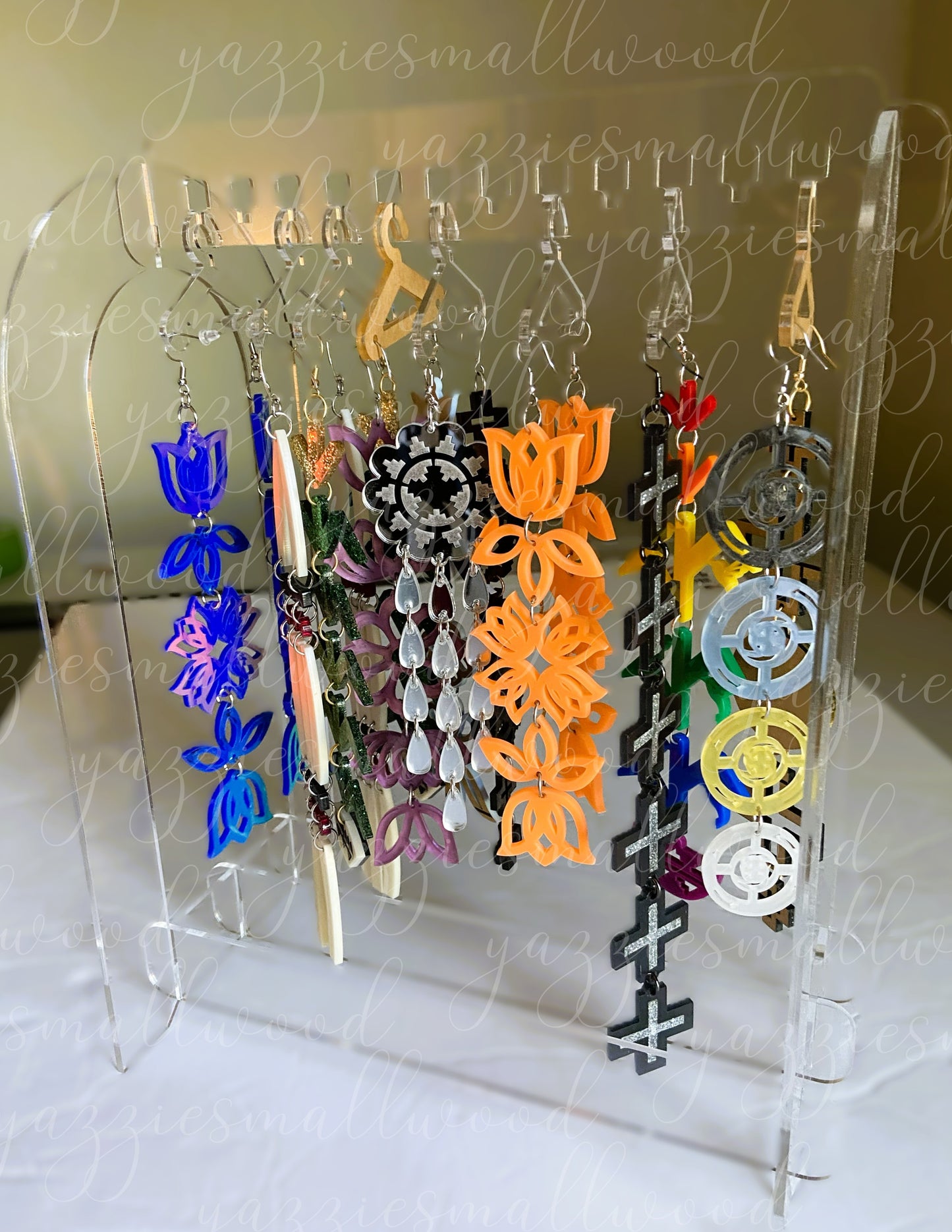 Extra Tall Acrylic Earring Stand – Arch Design Jewelry Organizer