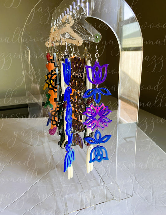 Extra Tall Acrylic Earring Stand – Arch Design Jewelry Organizer