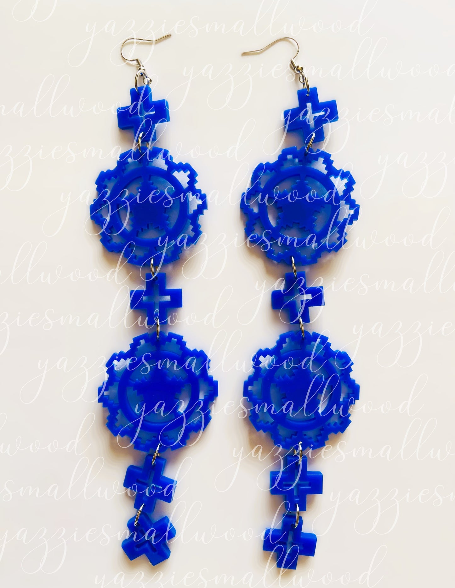 Navajo Basket Spider Woman Lace XL earrings