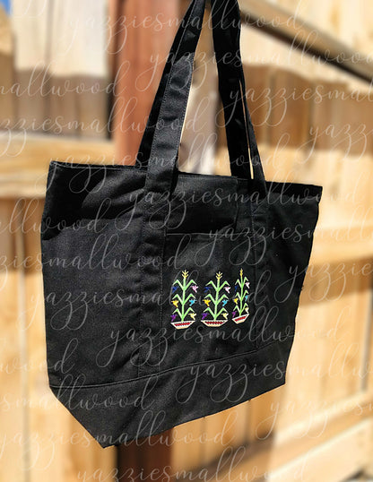 Navajo Tree of Life zippered tote